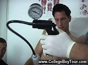 Hot gay Using a bit more lube, the doc went back to jerking off my