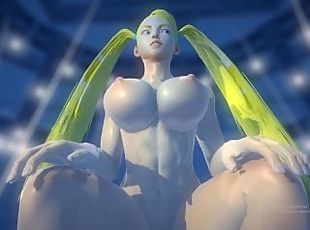 Street Fighter Rainbow Mika Anal (Clothed & Nude)